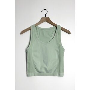 SWEATY BETTY Cropped Tank Top Light Green